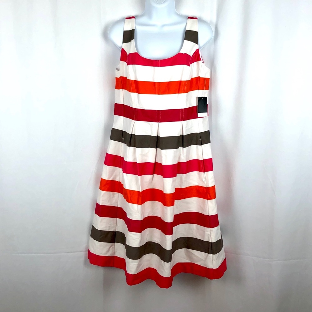 Nine West Cotton  sleeveless dress pockets NWT 10
